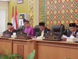 Pjs. Bupati Hadiri Rapat Paripurna Pengucapan Sumpah/Janji Ketua DPRD Kabupaten Pelalawan Masa Jabatan Tahun 2024-2029.