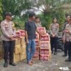 Kapolres Pelalawan Salurkan Bantuan Sembako Untuk Warga Terdampak Banjir